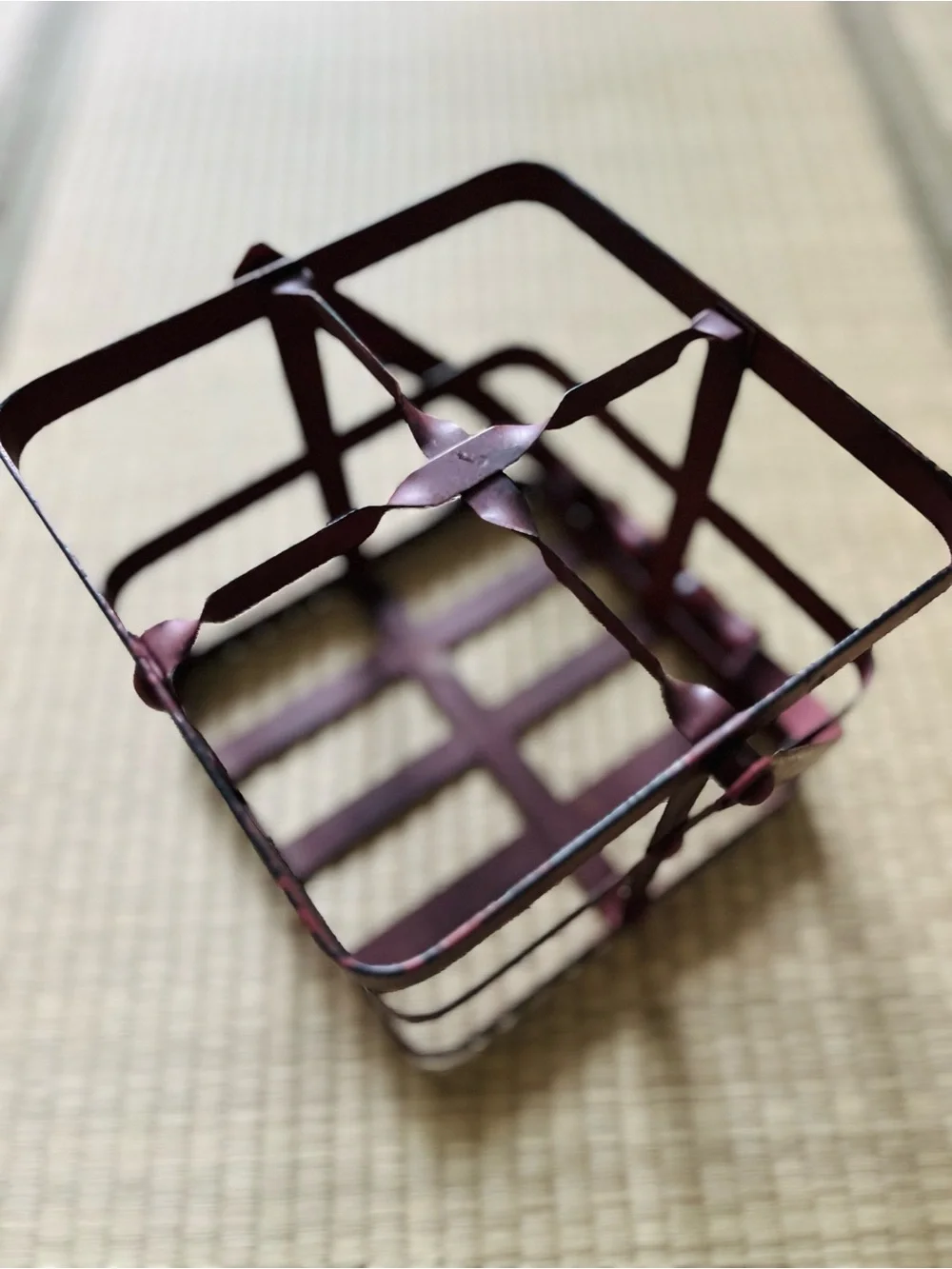 Vintage Rustic Metal Wine Caddy